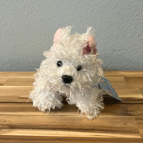 Retired White Terrier Webkinz WITH CODE - Picture 1 of 4